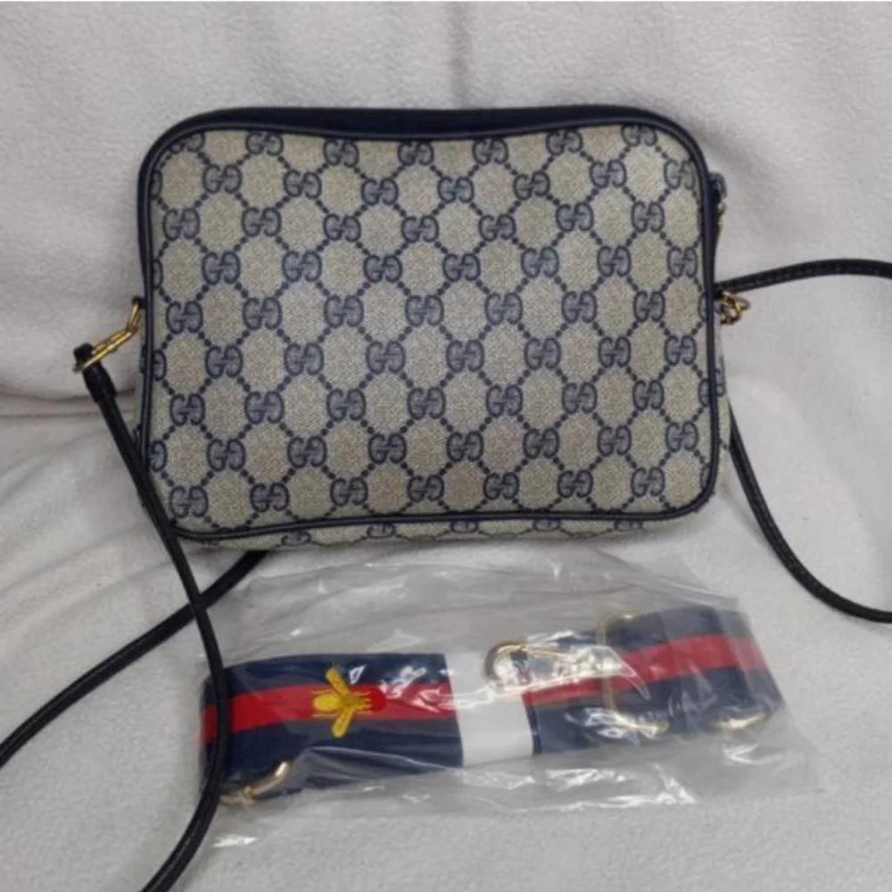 Authentic Vintage Gucci GG Monogram Supreme Clutch Fanny Bum Waist Belt Bag - Picture 5 of 12